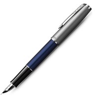 Ручка пір'яна Parker SONNET 17 Essentials Metal and Blue Lacquer CT FP F